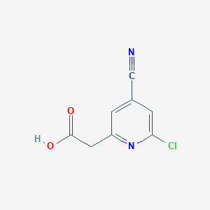 (6-Chloro-4-cyanopyridin-2-YL)acetic acid