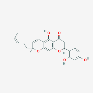 (8S)-8-(2,4-dihydroxyphenyl)-5-hydroxy-2-methyl-2-(4-methylpent-3-enyl)-7,8-dihydropyrano[3,2-g]chromen-6-one