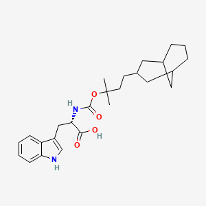 molecular formula C26H36N2O4 B14851665 (((4-(Bicyclo[3.3.1]Nonan-3-yl)-2-methylbutan-2-yl)oxy)carbonyl)-L-tryptophan 