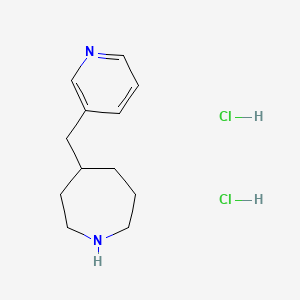 molecular formula C12H20Cl2N2 B1485168 4-[(Pyridin-3-yl)methyl]azepane dihydrochloride CAS No. 2098023-74-4