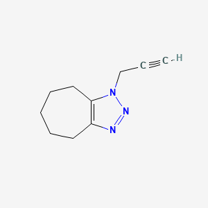 molecular formula C10H13N3 B1485171 1-(prop-2-yn-1-yl)-1H,4H,5H,6H,7H,8H-cyclohepta[d][1,2,3]triazole CAS No. 2047363-85-7