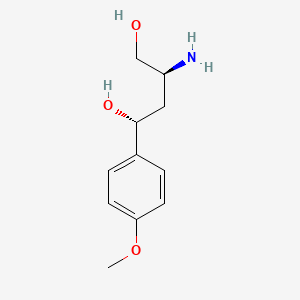 molecular formula C11H17NO3 B14851713 (1R,3S)-3-Amino-1-(4-methoxyphenyl)-1,4-butanediol 