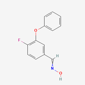 molecular formula C13H10FNO2 B14851719 N-[(4-fluoro-3-phenoxyphenyl)methylidene]hydroxylamine 