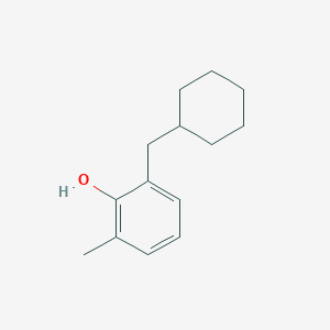 molecular formula C14H20O B14851723 2-(Cyclohexylmethyl)-6-methylphenol 