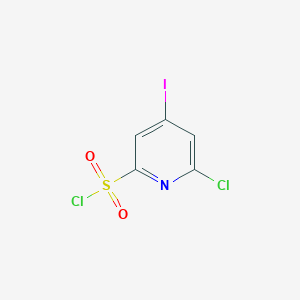 molecular formula C5H2Cl2INO2S B14851734 6-Chloro-4-iodopyridine-2-sulfonyl chloride 