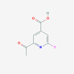 2-Acetyl-6-iodoisonicotinic acid