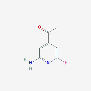 1-(2-Amino-6-fluoropyridin-4-YL)ethanone