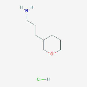 molecular formula C8H18ClNO B1485179 3-(Oxan-3-yl)propan-1-amine hydrochloride CAS No. 2098027-17-7