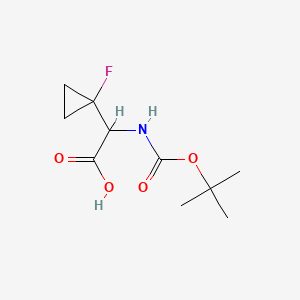 2-((tert-Butoxycarbonyl)amino)-2-(1-fluorocyclopropyl)acetic acid