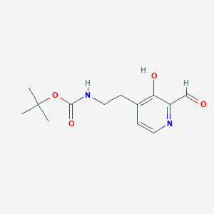 Tert-butyl 2-(2-formyl-3-hydroxypyridin-4-YL)ethylcarbamate