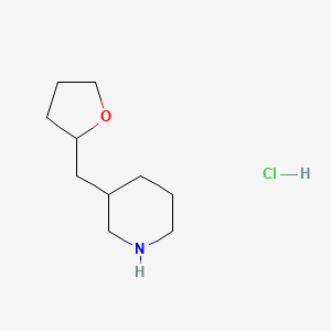 3-[(Oxolan-2-yl)methyl]piperidine hydrochloride