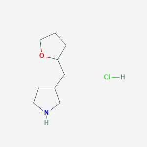 3-[(Oxolan-2-yl)methyl]pyrrolidine hydrochloride