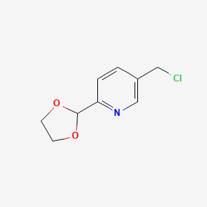 5-(Chloromethyl)-2-(1,3-dioxolan-2-YL)pyridine