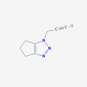 molecular formula C8H9N3 B1485186 1-(prop-2-yn-1-yl)-1H,4H,5H,6H-cyclopenta[d][1,2,3]triazole CAS No. 2098078-19-2