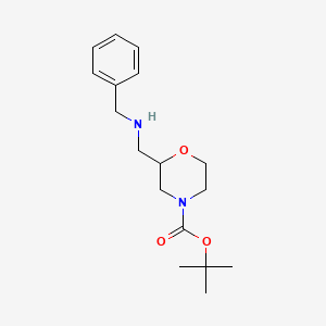 Tert-butyl 2-((benzylamino)methyl)morpholine-4-carboxylate