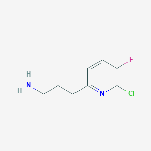 3-(6-Chloro-5-fluoropyridin-2-YL)propan-1-amine