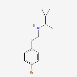 molecular formula C13H18BrN B1485188 [2-(4-Bromophenyl)ethyl](1-cyclopropylethyl)amine CAS No. 1871571-28-6