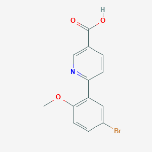 6-(5-Bromo-2-methoxyphenyl)pyridine-3-carboxylic acid