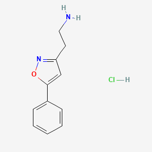 2-(5-Phenyl-1,2-oxazol-3-yl)ethan-1-amine hydrochloride