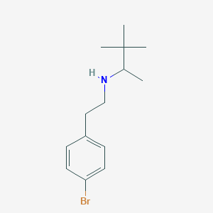 molecular formula C14H22BrN B1485190 [2-(4-Bromophenyl)ethyl](3,3-dimethylbutan-2-yl)amine CAS No. 2098051-54-6