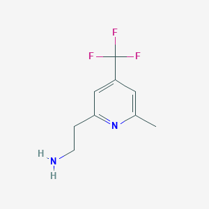 2-[6-Methyl-4-(trifluoromethyl)pyridin-2-YL]ethanamine