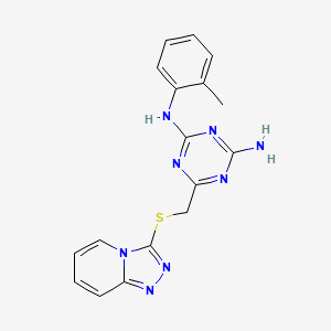 6-(([1,2,4]Triazolo[4,3-a]pyridin-3-ylthio)methyl)-N2-(o-tolyl)-1,3,5-triazine-2,4-diamine