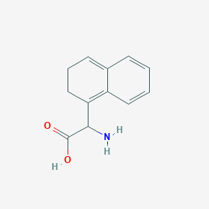 molecular formula C12H13NO2 B14851917 Amino-(2,3-dihydro-naphthalen-1-YL)-acetic acid 