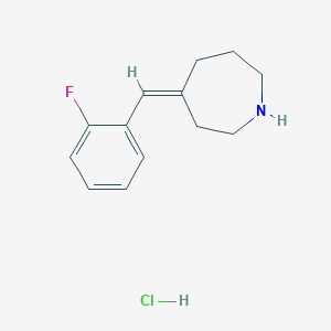 (4Z)-4-[(2-fluorophenyl)methylidene]azepane hydrochloride
