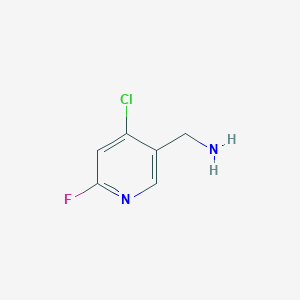 molecular formula C6H6ClFN2 B14851933 (4-Chloro-6-fluoropyridin-3-YL)methylamine 