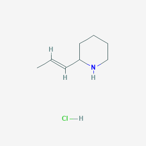 2-[(1E)-prop-1-en-1-yl]piperidine hydrochloride