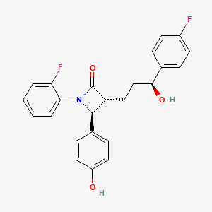 molecular formula C24H21F2NO3 B14851959 (3R,4S)-1-(2-Fluorophenyl)-3-((S)-3-(4-fluorophenyl)-3-hydroxypropyl)-4-(4-hydroxyphenyl)azetidin-2-one 