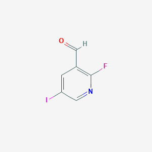 molecular formula C6H3FINO B14851969 2-Fluoro-5-iodonicotinaldehyde 