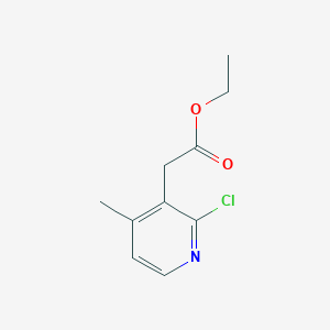 molecular formula C10H12ClNO2 B14851972 Ethyl 2-(2-chloro-4-methylpyridin-3-YL)acetate 