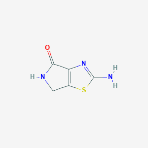 molecular formula C5H5N3OS B14851984 2-Amino-5,6-dihydro-4H-pyrrolo[3,4-d]thiazol-4-one 