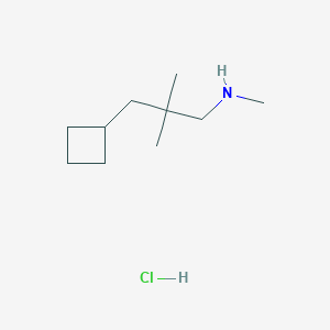 molecular formula C10H22ClN B1485199 (3-Cyclobutyl-2,2-dimethylpropyl)(methyl)amine hydrochloride CAS No. 2098063-54-6