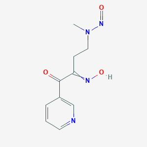 molecular formula C10H12N4O3 B014852 N-(3-hydroxyimino-4-oxo-4-pyridin-3-ylbutyl)-N-methylnitrous amide CAS No. 67351-31-9