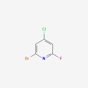 molecular formula C5H2BrClFN B14852003 2-Bromo-4-chloro-6-fluoropyridine 