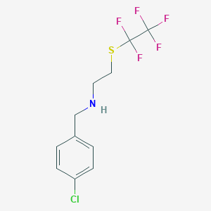 (4-Chloro-benzyl)-(2-pentafluoroethylsulfanylethyl)-amine