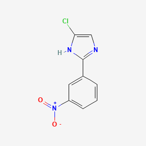 molecular formula C9H6ClN3O2 B14852040 5-Chloro-2-(3-nitrophenyl)-1H-imidazole 