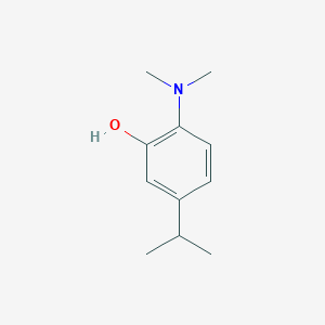 molecular formula C11H17NO B14852048 2-(Dimethylamino)-5-isopropylphenol 