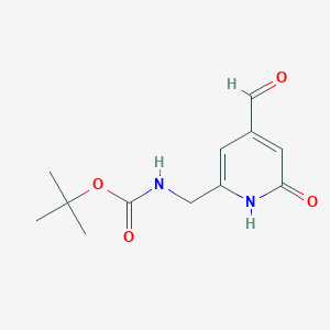 molecular formula C12H16N2O4 B14852050 Tert-butyl (4-formyl-6-hydroxypyridin-2-YL)methylcarbamate 