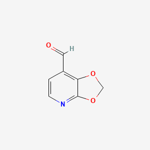 molecular formula C7H5NO3 B14852054 [1,3]Dioxolo[4,5-B]pyridine-7-carbaldehyde 