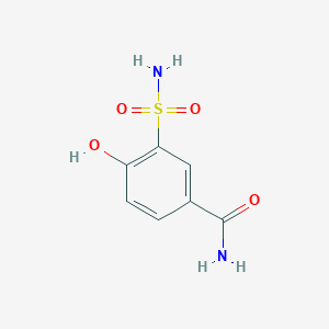 molecular formula C7H8N2O4S B14852063 4-Hydroxy-3-sulfamoylbenzamide 