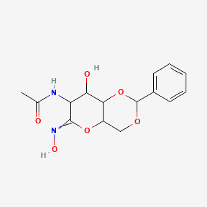 molecular formula C15H18N2O6 B14852077 2-Acetamido-4,6-O-benzylidene-2-deoxy-D-gluconohydroximo-1,5-lactone 