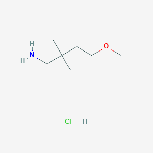 4-Methoxy-2,2-dimethylbutan-1-amine hydrochloride