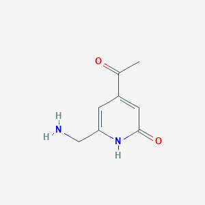 1-[2-(Aminomethyl)-6-hydroxypyridin-4-YL]ethanone