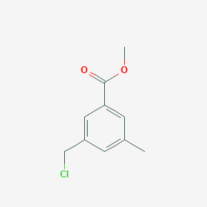 molecular formula C10H11ClO2 B14852102 Methyl 3-(chloromethyl)-5-methylbenzoate 