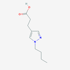 molecular formula C10H16N2O2 B1485211 3-(1-butyl-1H-pyrazol-4-yl)propanoic acid CAS No. 1823962-65-7