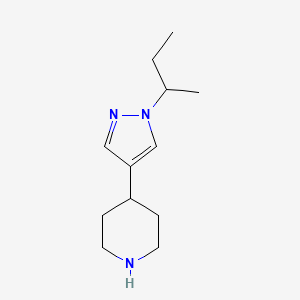 4-[1-(butan-2-yl)-1H-pyrazol-4-yl]piperidine