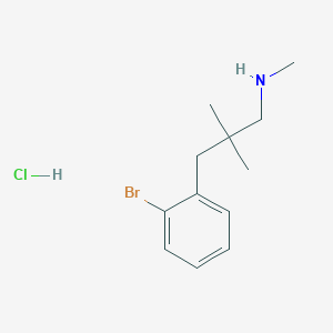 molecular formula C12H19BrClN B1485215 [3-(2-Bromophenyl)-2,2-dimethylpropyl](methyl)amine hydrochloride CAS No. 2097960-44-4